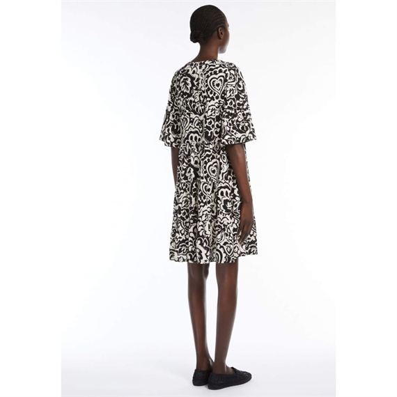 Weekend Max Mara Ely Kjole, Black Batik Print 